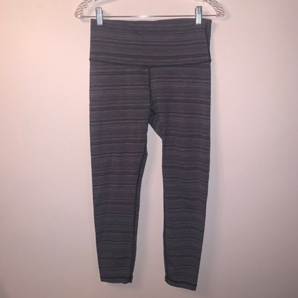 Lululemon High Times Pant *Luxtreme Cyber Stripe Deep Coal Black - Picture 2 of 7